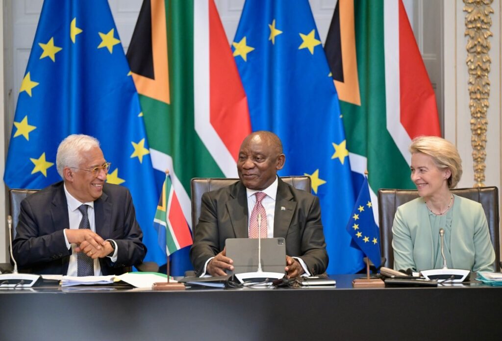 Antonio Costa - Cyril Ramaphosa - Ursula von der Leyen - Photo © European Union 2025