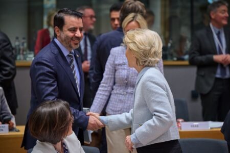 Syria conference - Asaad al-Shaibani - Ursula von der Leyen - Photo © European Union 2025